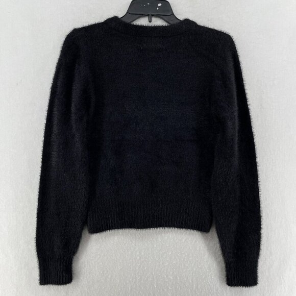 Old Navy Sweater Womens M Black Knit Crew Neck Regular Long Sleeve Pullover - Picture 2 of 12